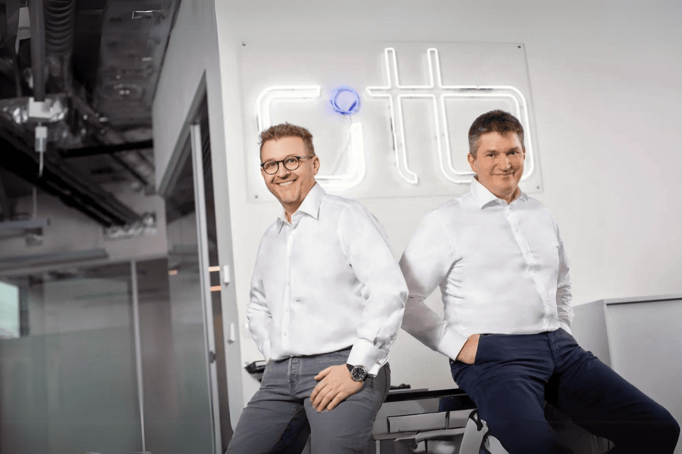 OTB Ventures logo with graphic representing $185 million DeepTech fund focus areas