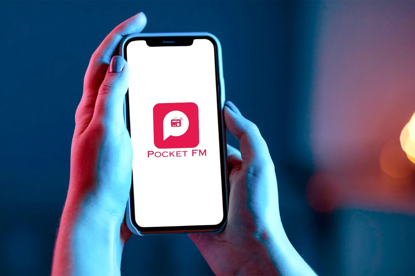 Pocket FM logo: Indian audio-storytelling platform considered for funding by Abu Dhabi's ADIA