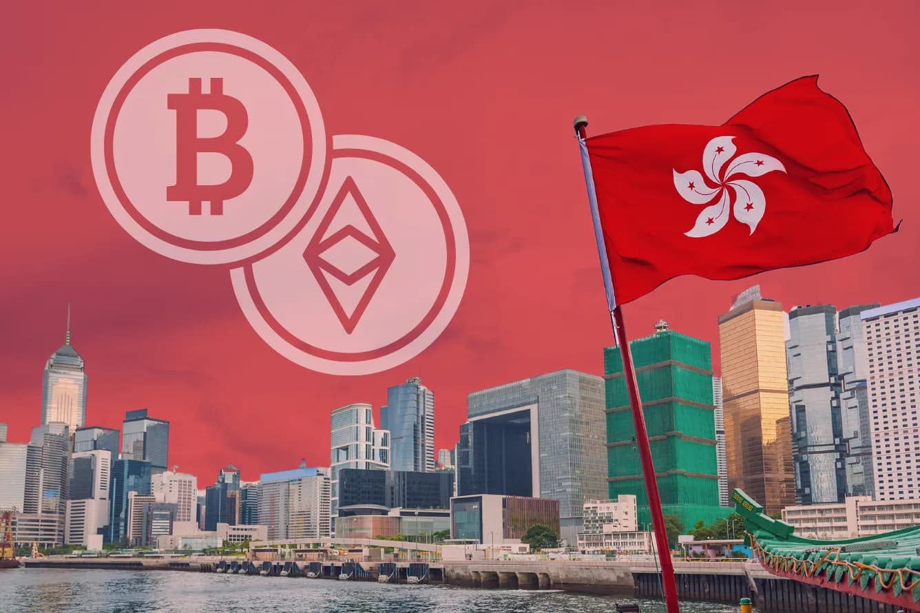 Hong Kong Securities and Futures Commission (SFC) building with approved Bitcoin and Ethereum ETFs