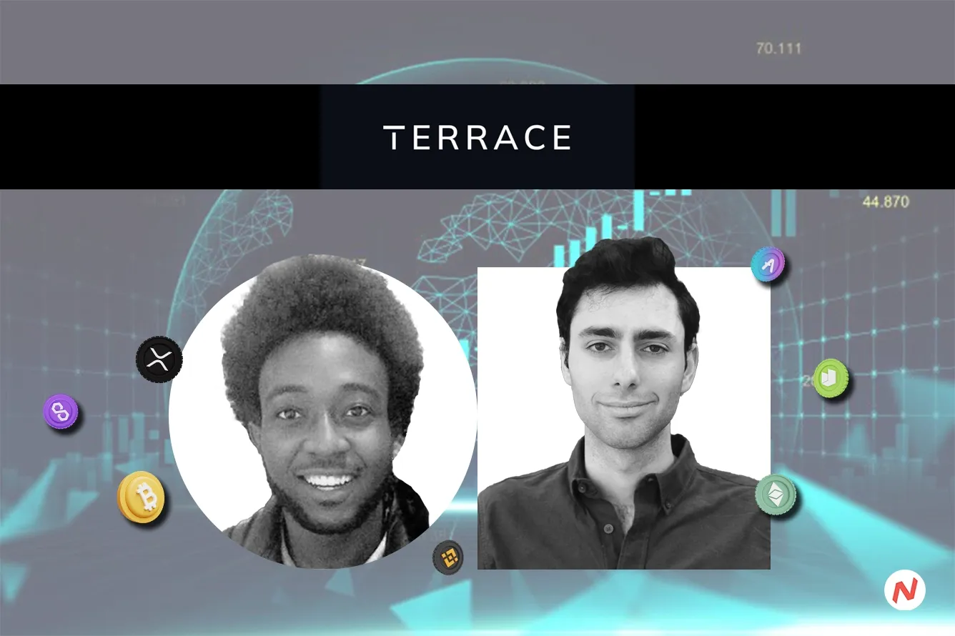 Terrace platform interface showing digital asset trading