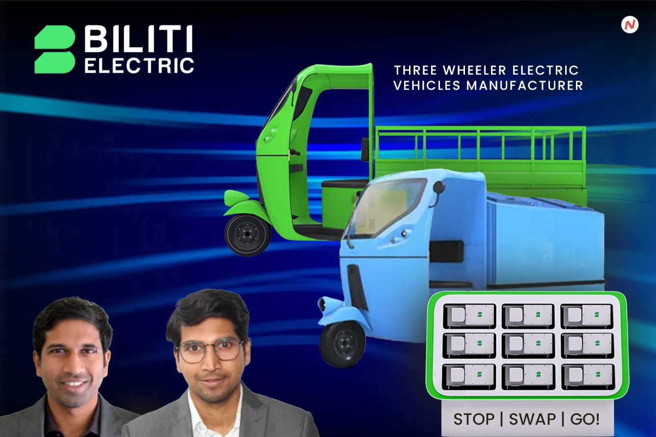 Biliti Electric's Taskman EV, a three-wheeler electric vehicle with swappable batteries