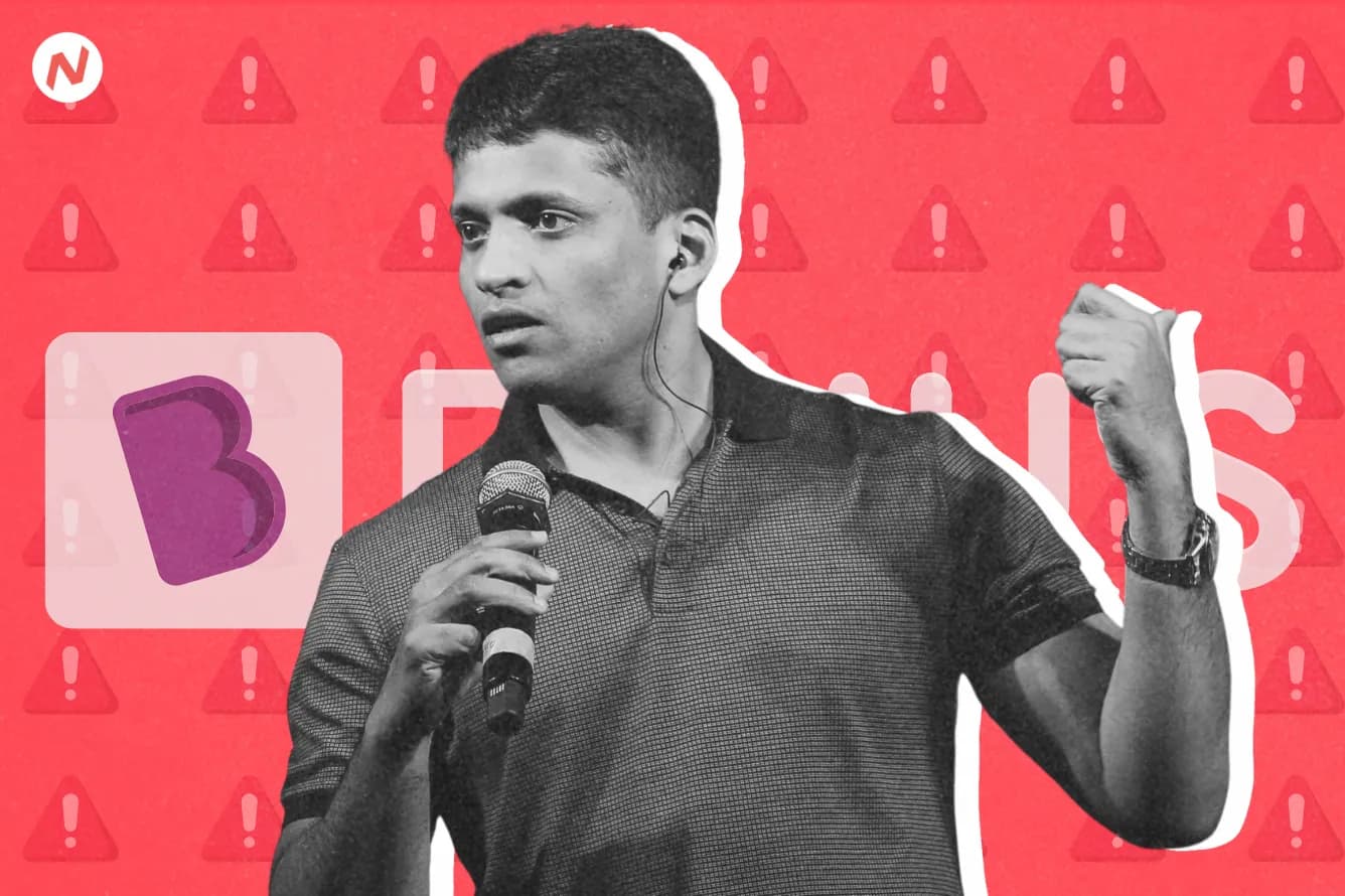 Prosus and Byju's logos, representing the investment write-off