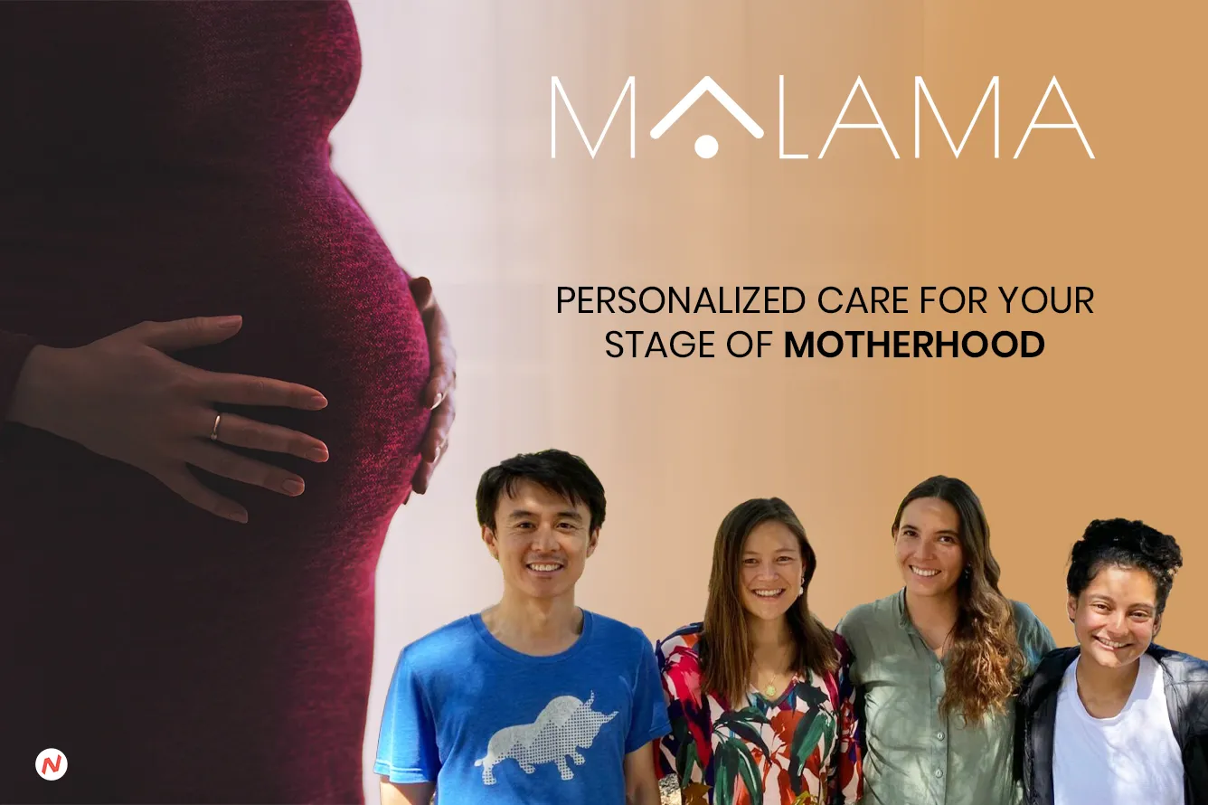 Malama Health app interface for gestational diabetes management with remote monitoring and personalized care