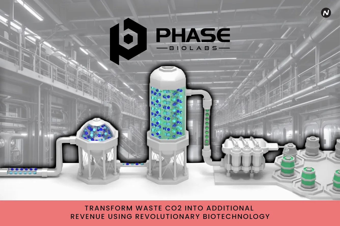 Phase Biolabs gas fermentation technology converting CO2 emissions into sustainable chemicals and fuels