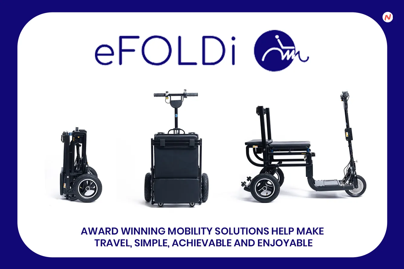 eFOLDi foldable mobility scooter