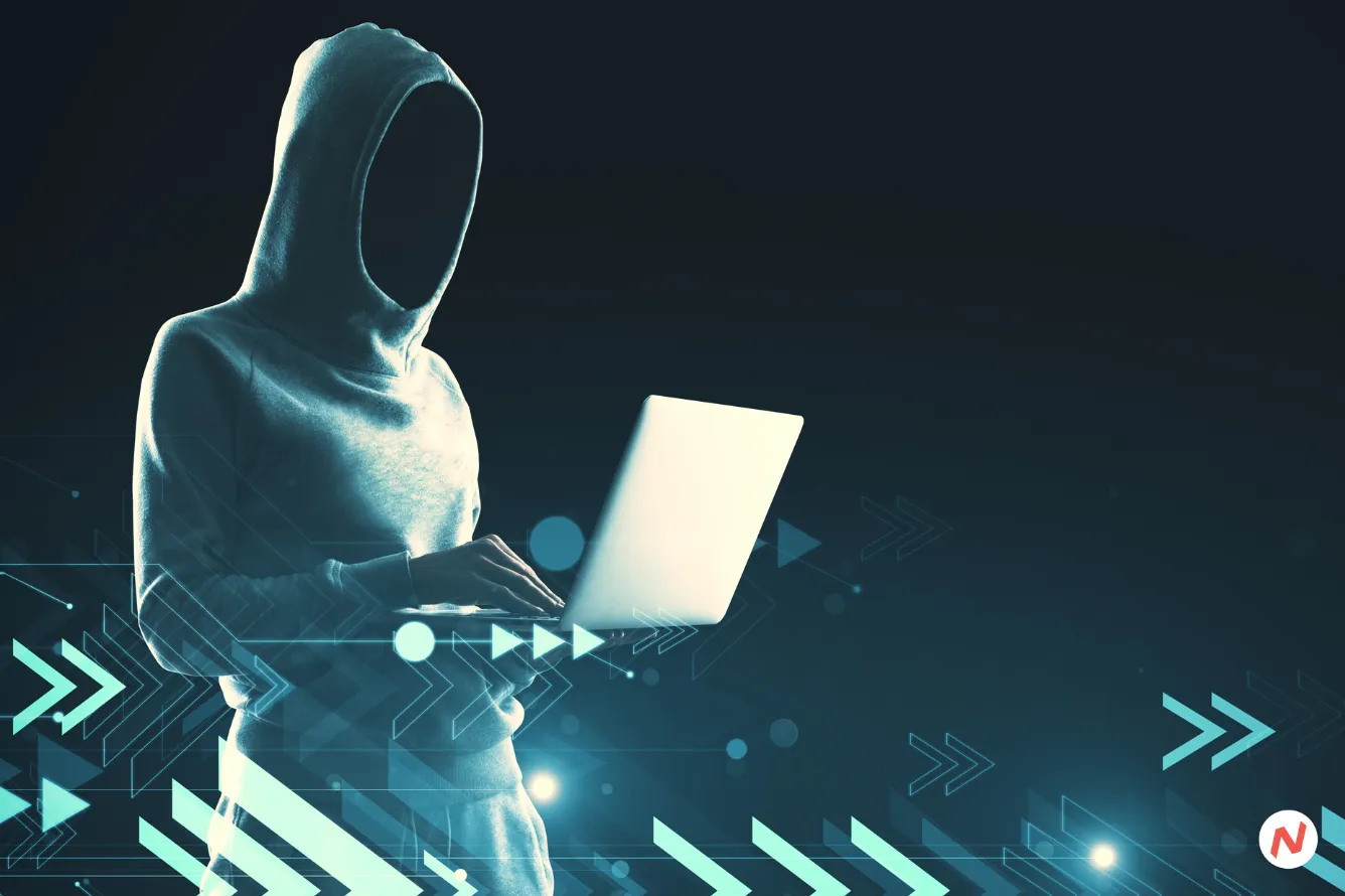 Blockaid logo with a warning symbol, representing DeFi protocol vulnerabilities and cybersecurity threats