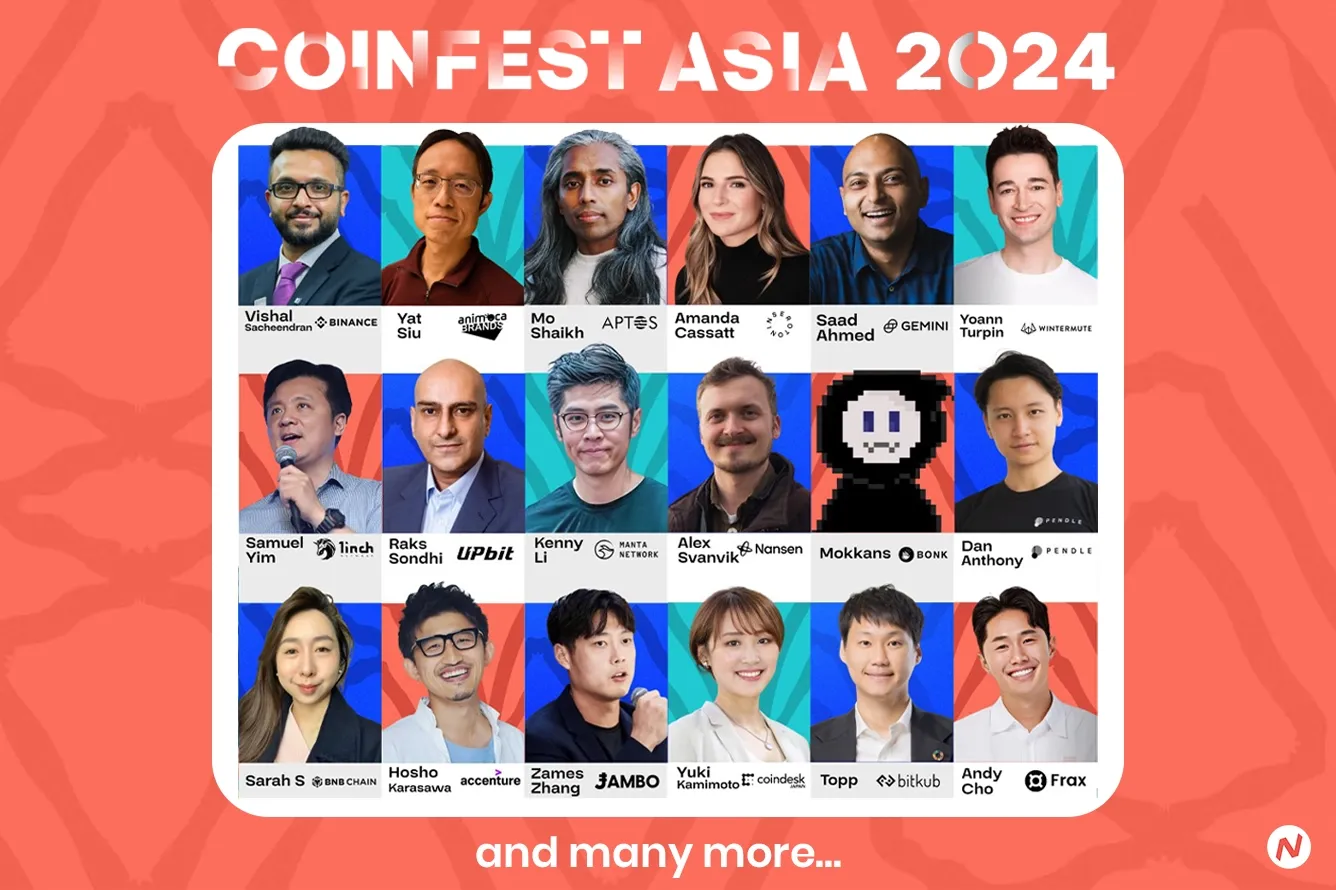 Coinfest Asia 2024 Confirms Attendance of World's Top Web3 Figures
