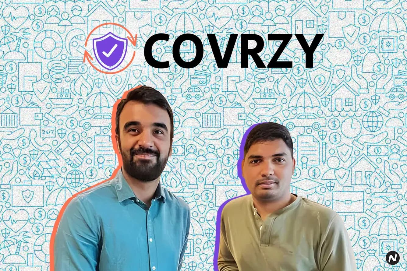Covrzy co-founders Ankit Kamra and Veera Thota after securing IRDAI broking license for the insurtech startup