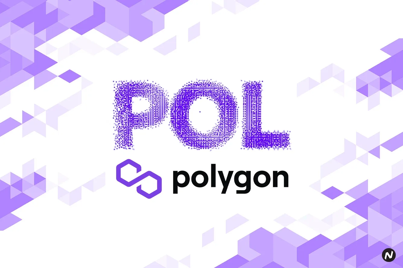 Polygon network logo; MATIC to POL token upgrade announcement for September 4 mainnet