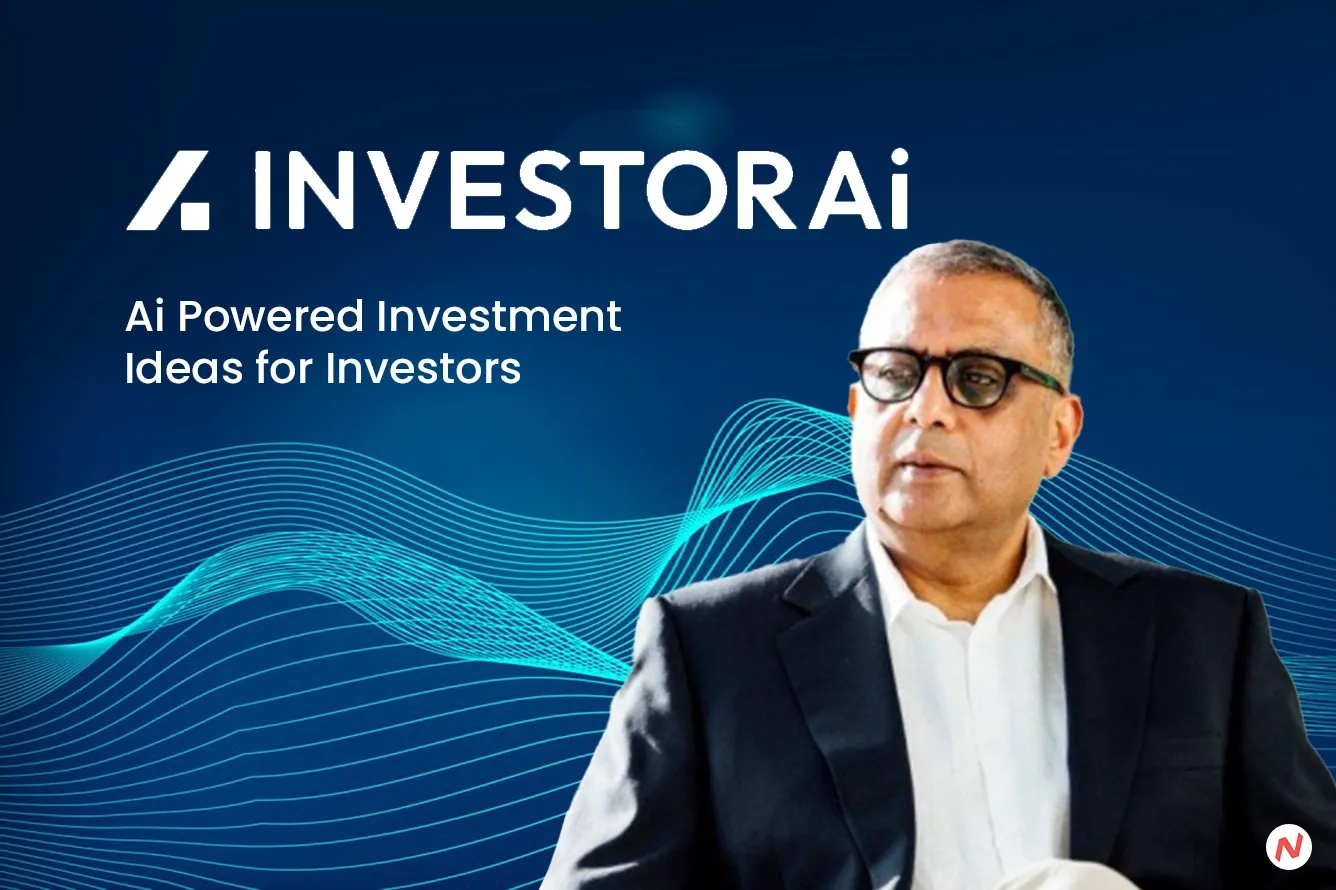 InvestorAi logo or platform interface; AI-driven equity investment platform securing Rs 80 crore Series A funding from Ashish