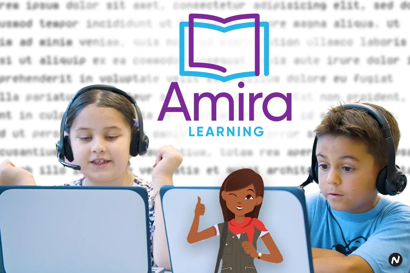 Amira Learning AI reading tutor with students in classroom, personalized literacy education platform