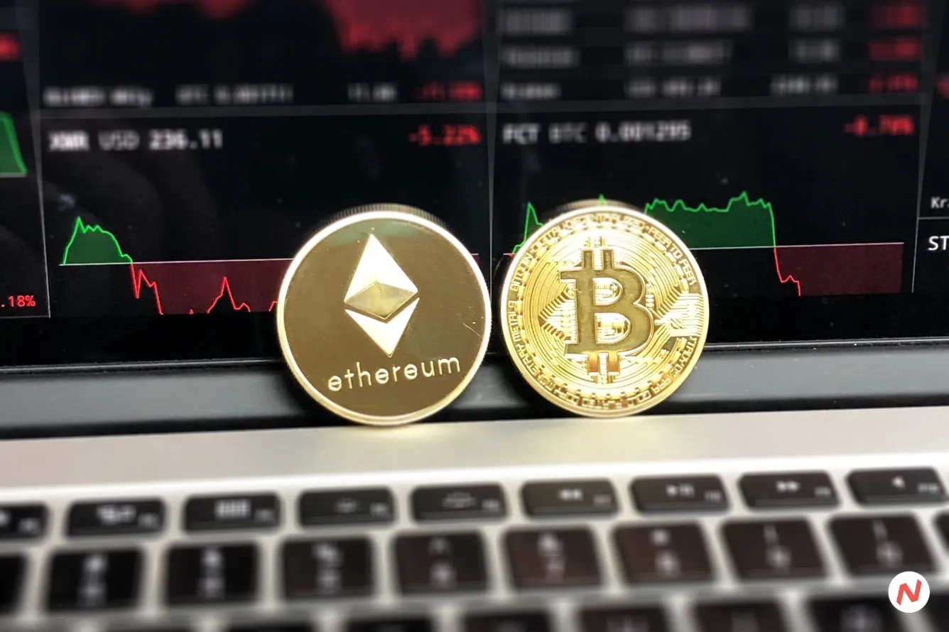 Bitcoin and Ethereum ETF performance chart showing multi-month lows amid bearish crypto market