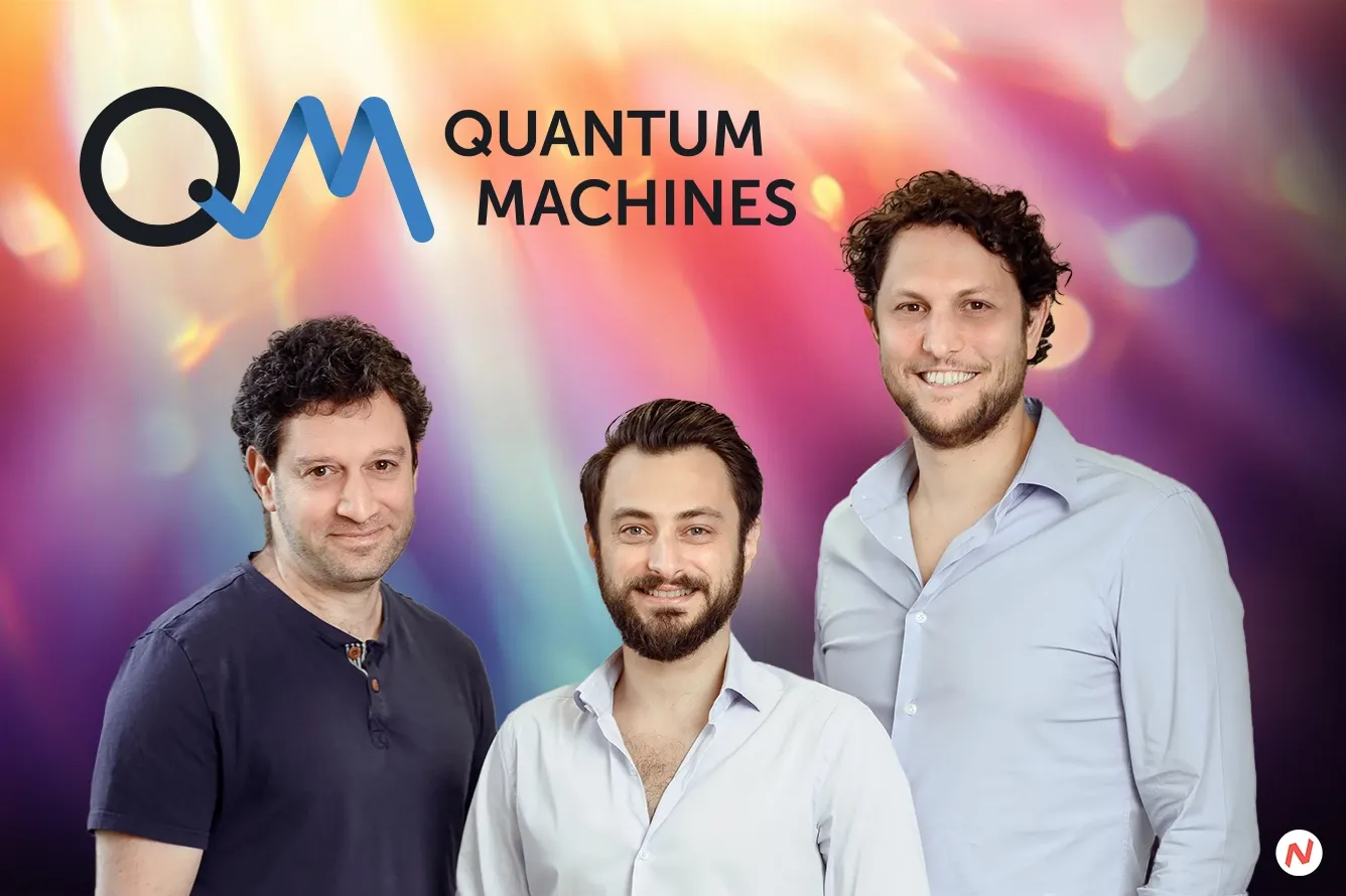 Quantum Machines founders Itamar Sivan, Yonatan Cohen, and Nissim Ofek working on quantum control technology
