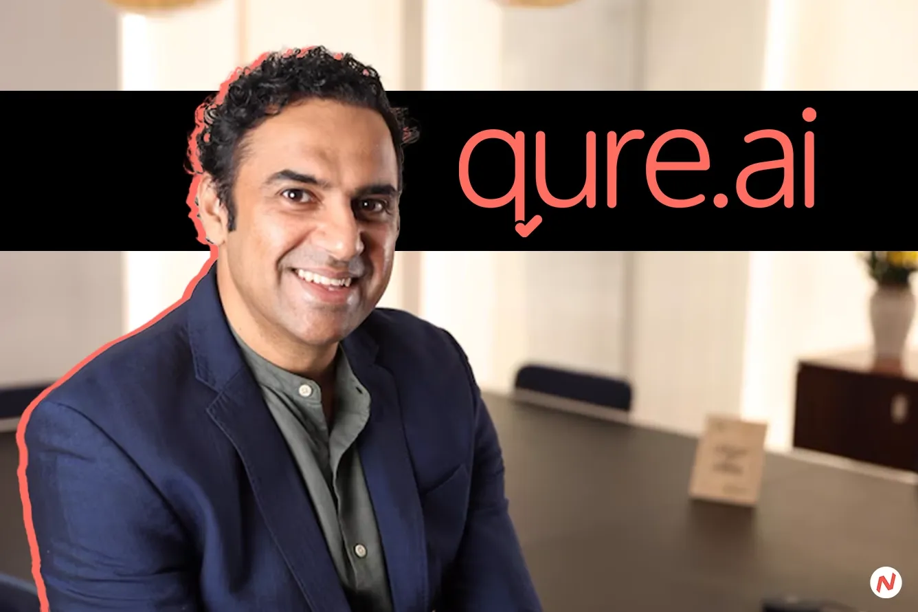 Qure.ai logo and AI medical imaging solutions deployed globally in over 90 countries