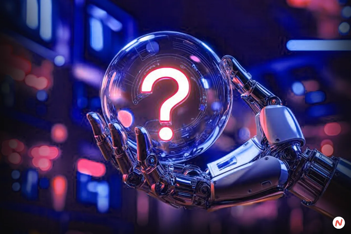 Generative AI tools like chatbots and writing assistants augmenting human creativity and productivity in a modern workplace.