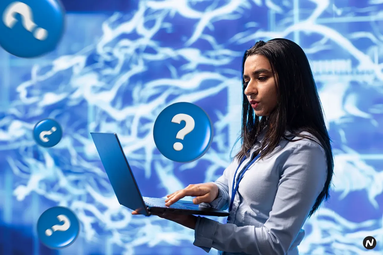 A data scientist analyzing data on a screen, symbolizing the evolving role of data science