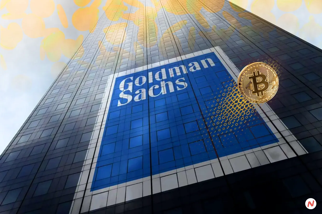 Goldman Sachs headquarters; the bank disclosed $710 million in Bitcoin ETF holdings in its latest SEC filing