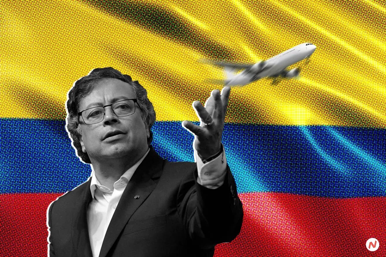 President Donald Trump and Colombian President Gustavo Petro in a diplomatic standoff over migrant deportation flights