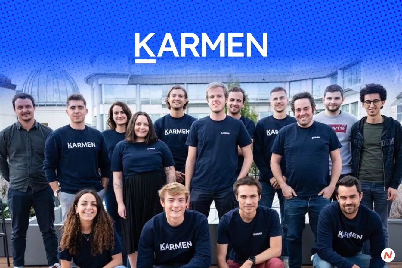 Karmen co-founder Gabriel Thierry and the startup's data-driven SME financing platform