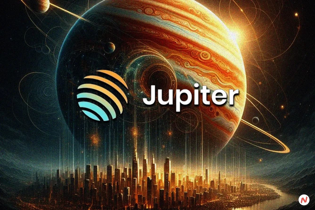 Jupiter DEX aggregator logo or Catstanbul 2025 event, featuring founder Meow announcing JUP token burn and buybacks