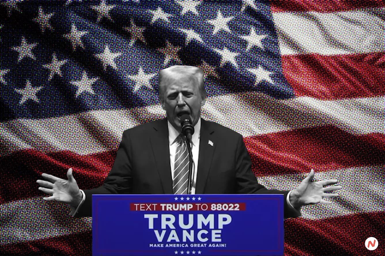 President Donald Trump speaking remotely at the World Economic Forum in Davos, Switzerland on January 20, 2025