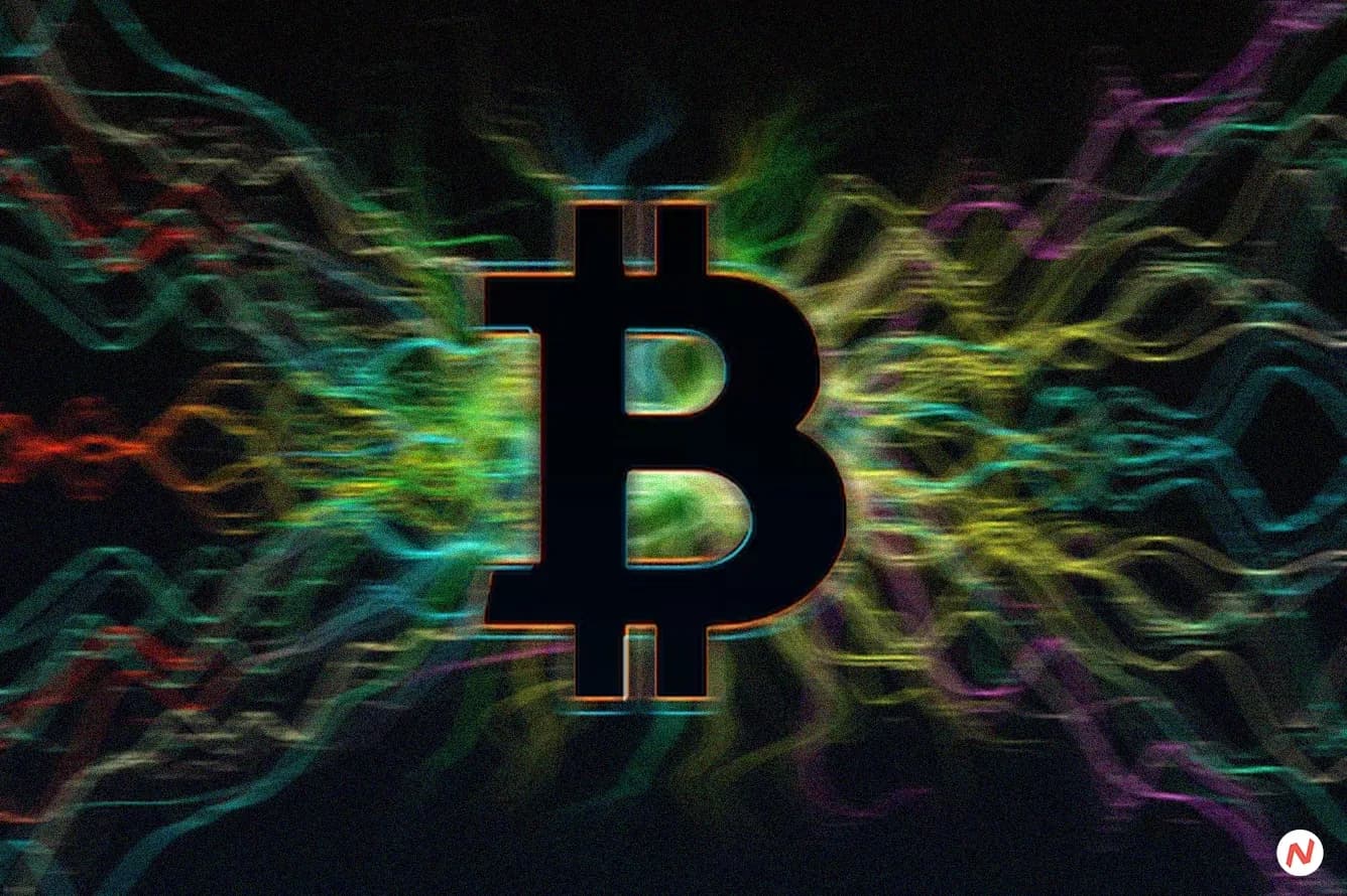 Bitcoin price chart showing decline after Trump announces new tariffs on Canada, Mexico, and China