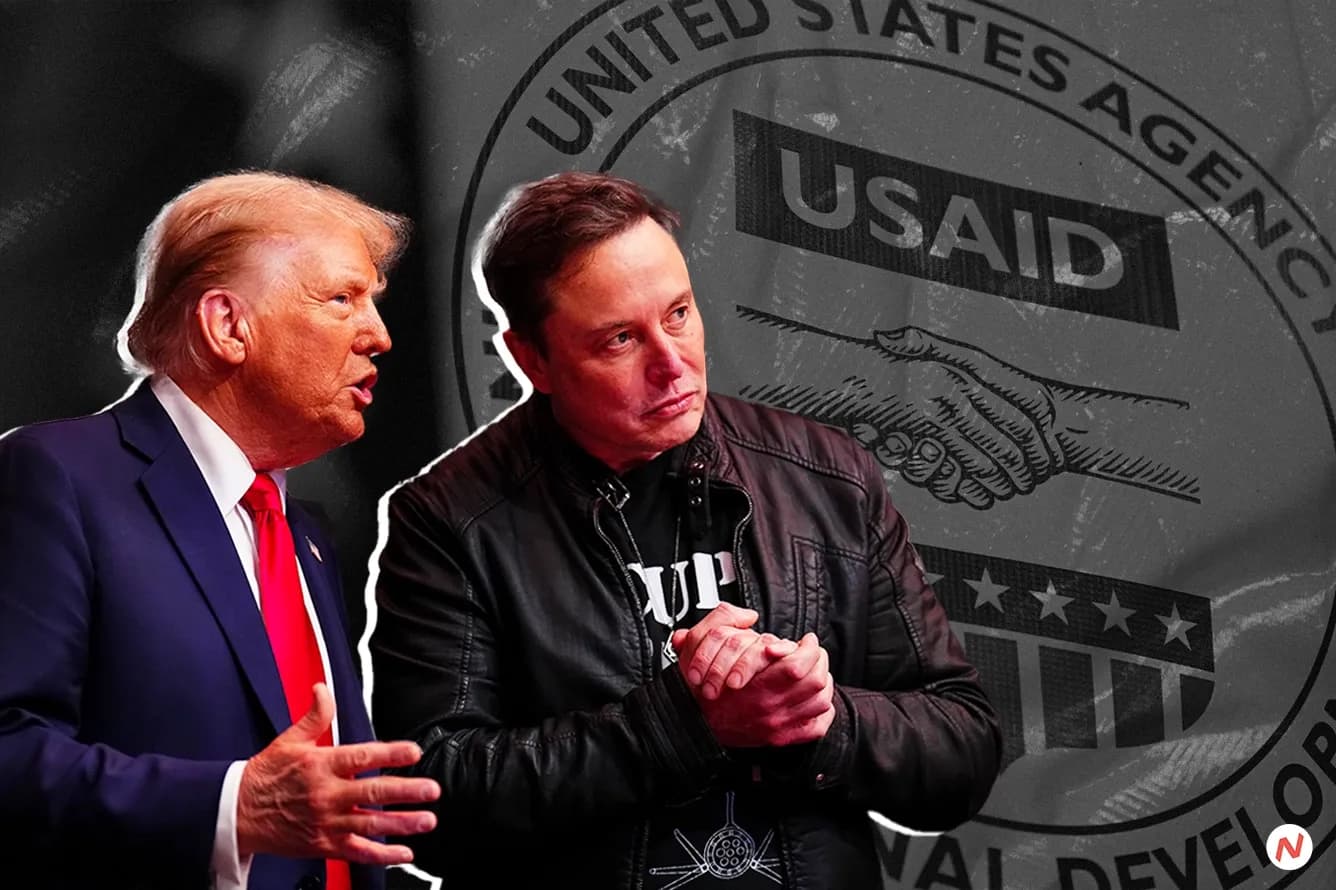 USAID headquarters in Washington DC, with security clearance dispute and agency paralysis amid Trump and Musk criticism
