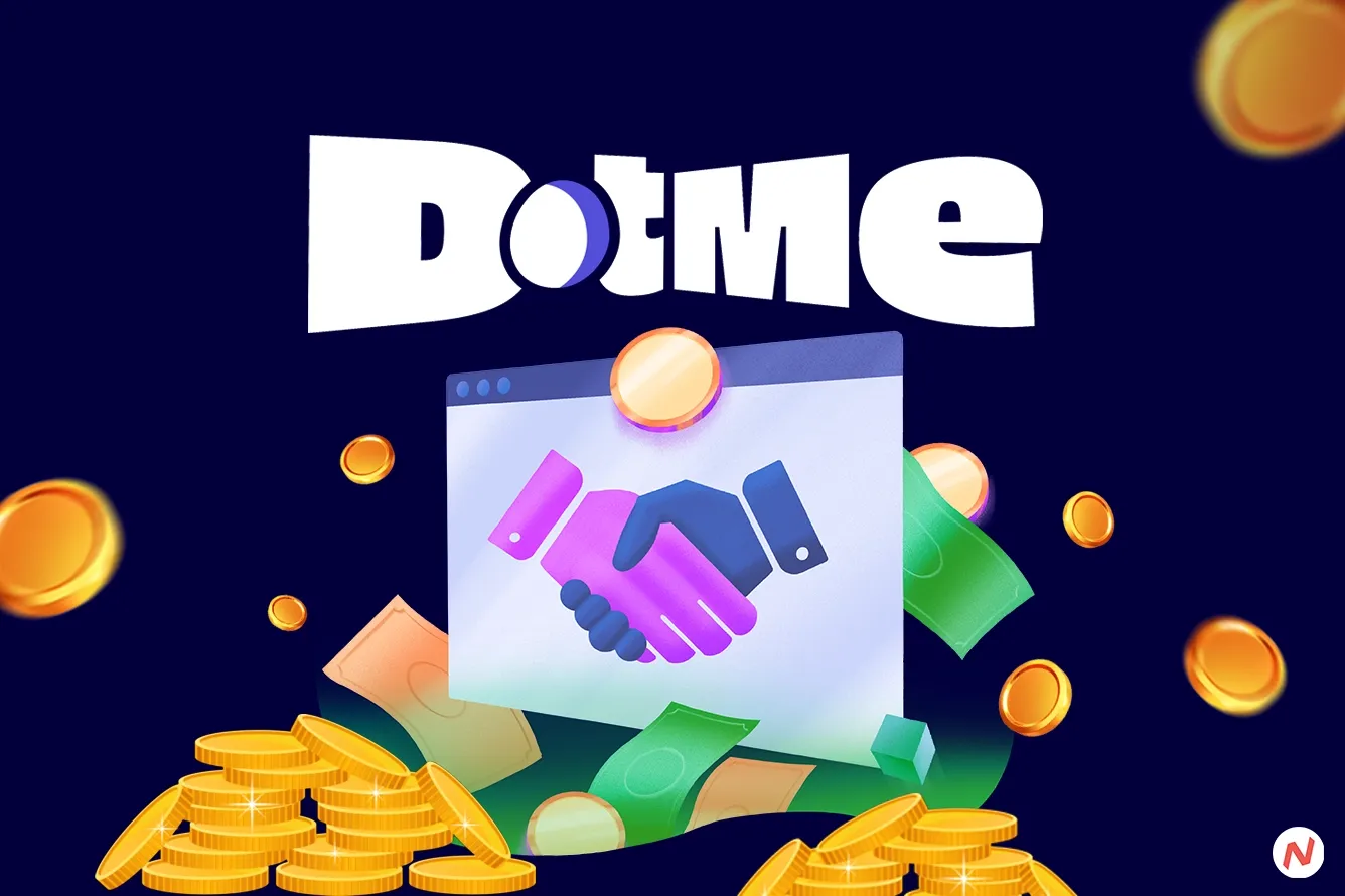 DotMe link-in-bio platform co-founders. Startup raised $150,000 for creator economy tools.