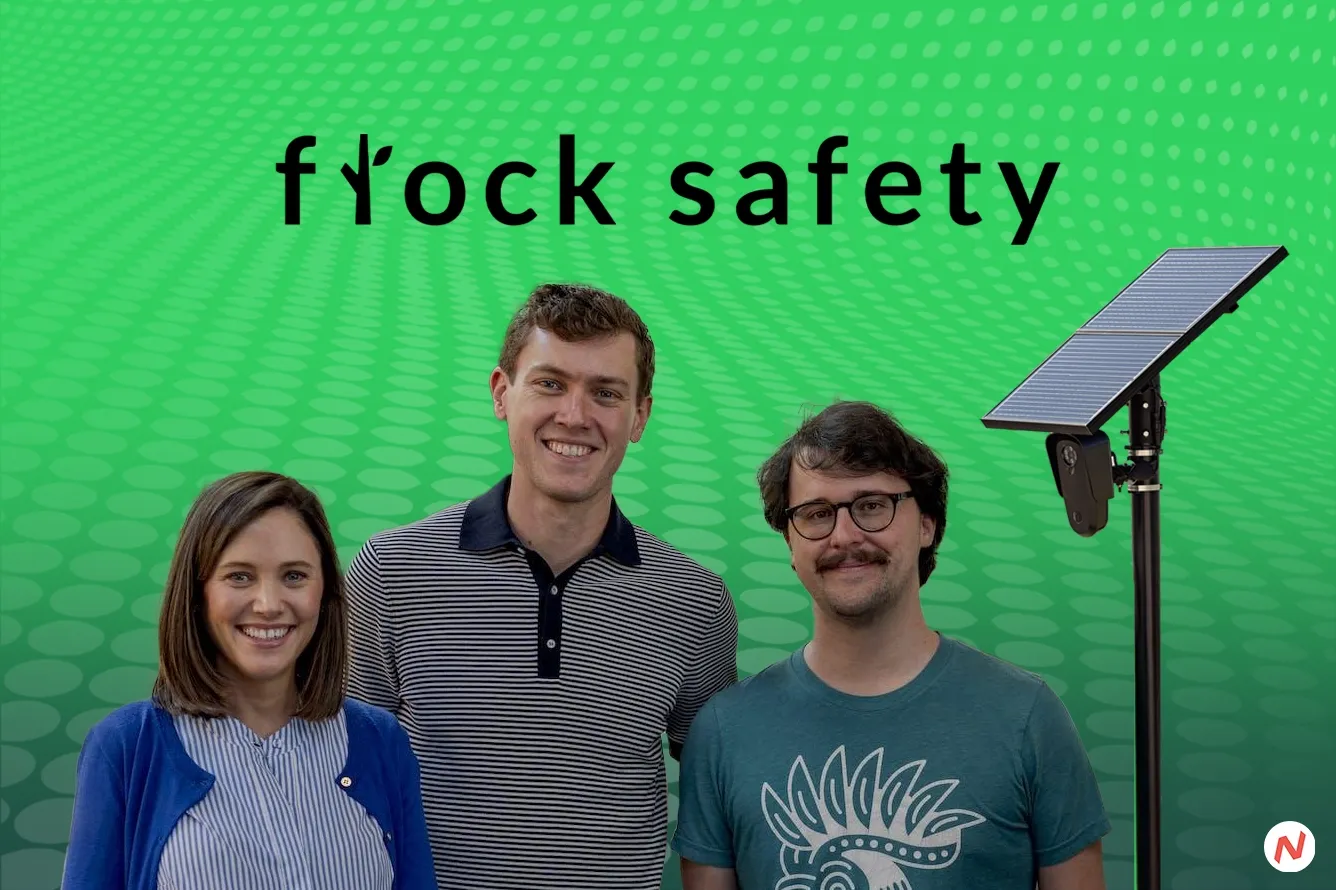 Flock Safety surveillance technology company logo and license plate recognition system products