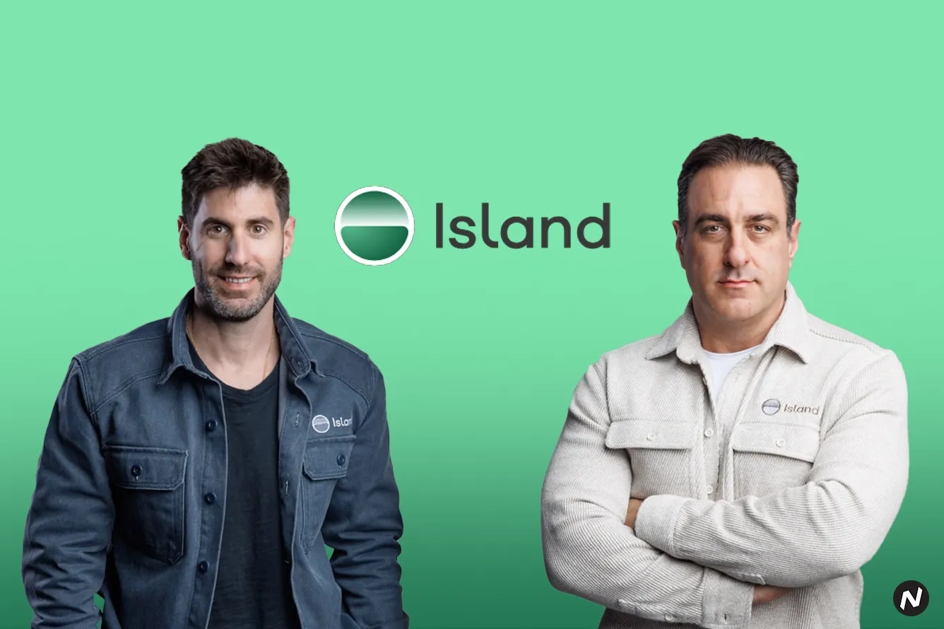 Island logo and its secure enterprise browser interface