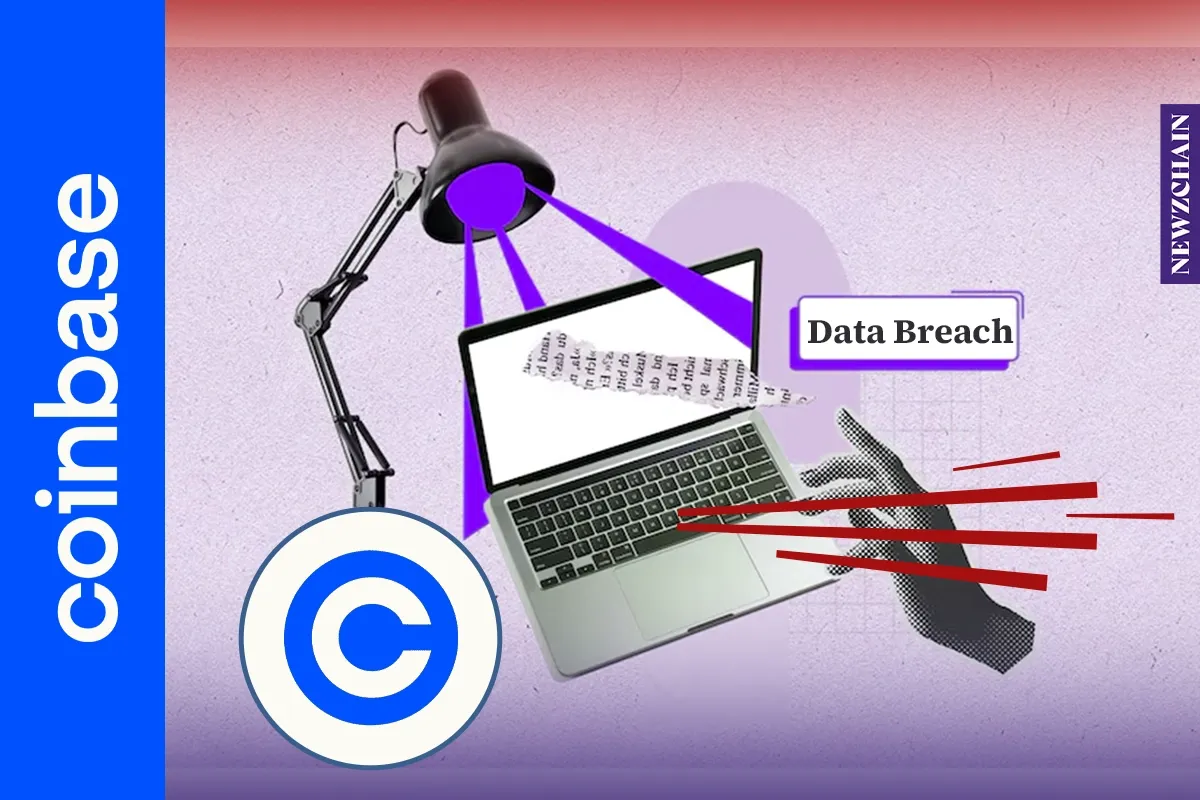 Coinbase logo representing the crypto exchange hit by a data breach