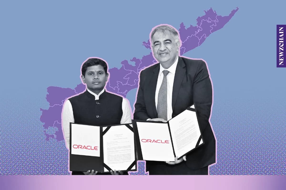 Oracle and APSSDC partnership logo for free AI and cloud training program for 400000 Andhra Pradesh students