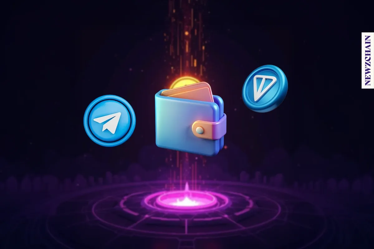 Telegram's TON Wallet interface on a smartphone, with Toncoin and USDT transactions shown