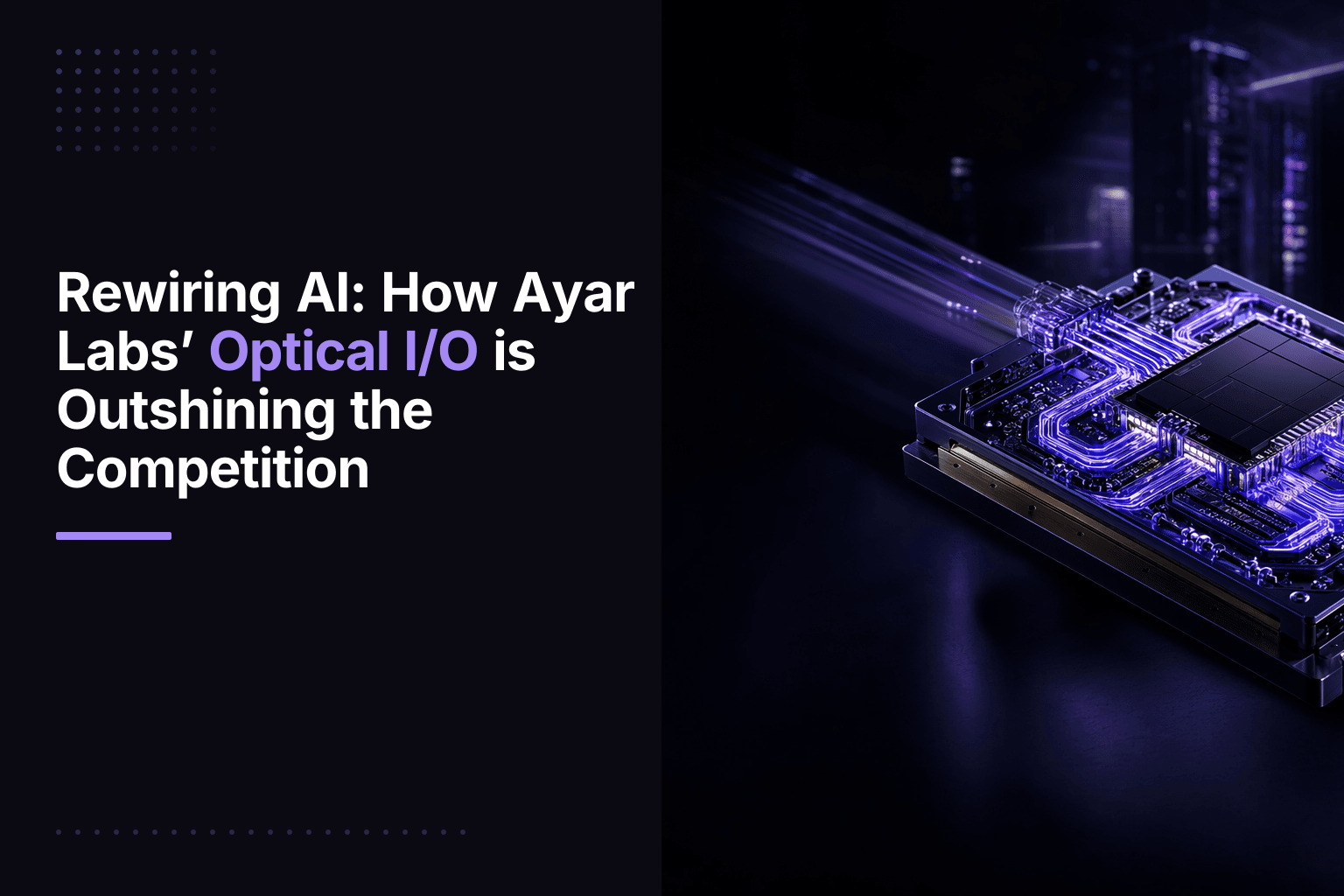 Ayar Labs optical I/O technology for AI and high-performance computing systems