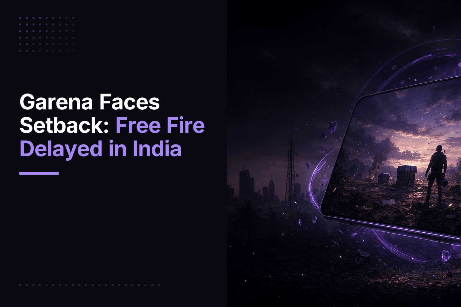 Garena gaming unit Free Fire mobile game logo delayed in India