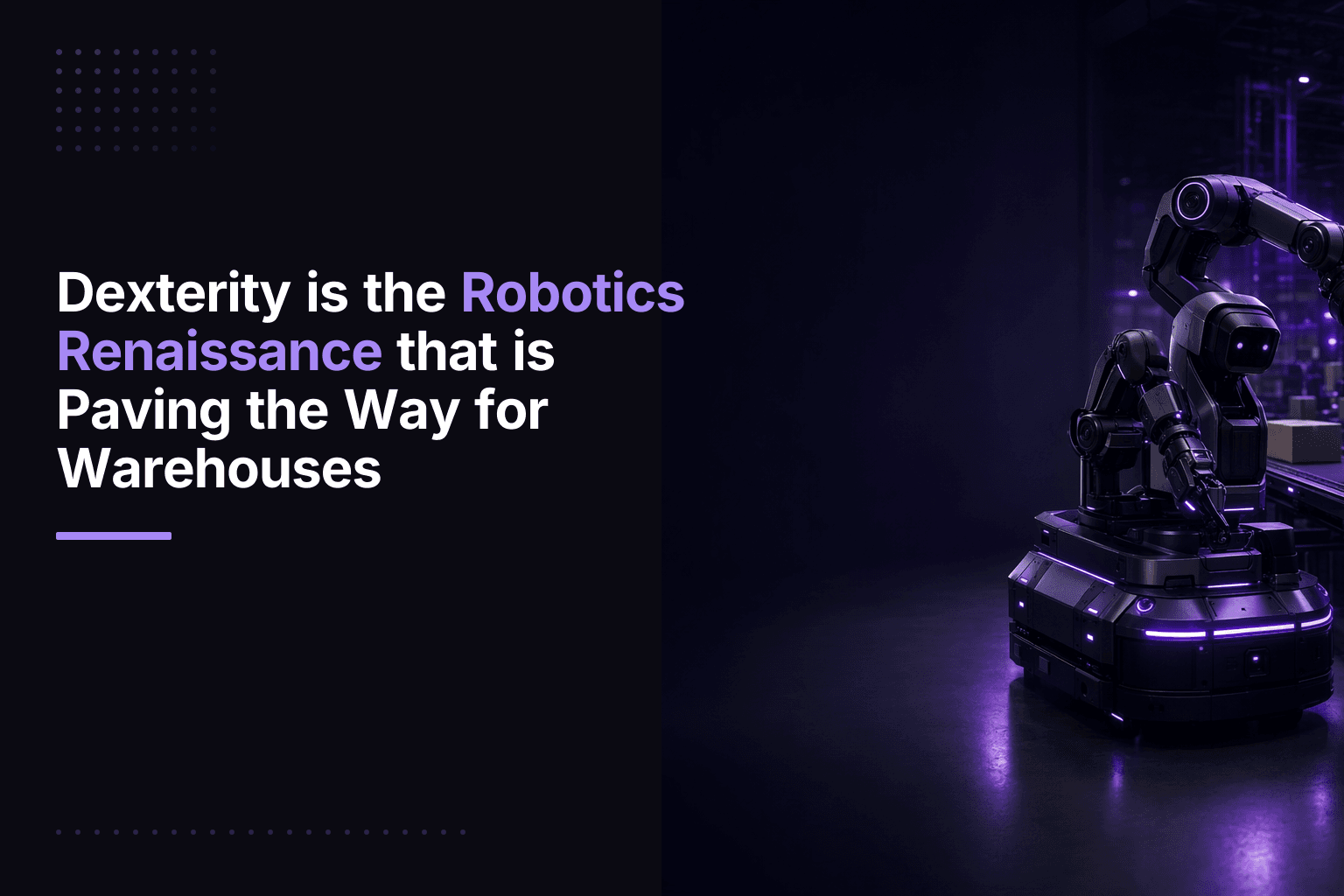 Dexterity's AI-powered robot DexR automating warehouse palletizing and truck loading tasks