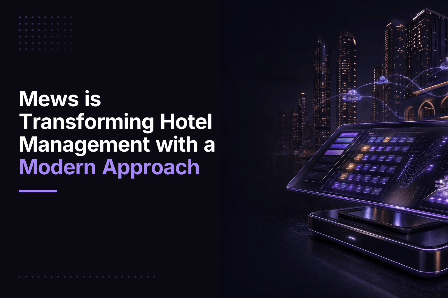 Mews cloud-based PMS interface for hotel management, integrating booking, payments, and staff automation