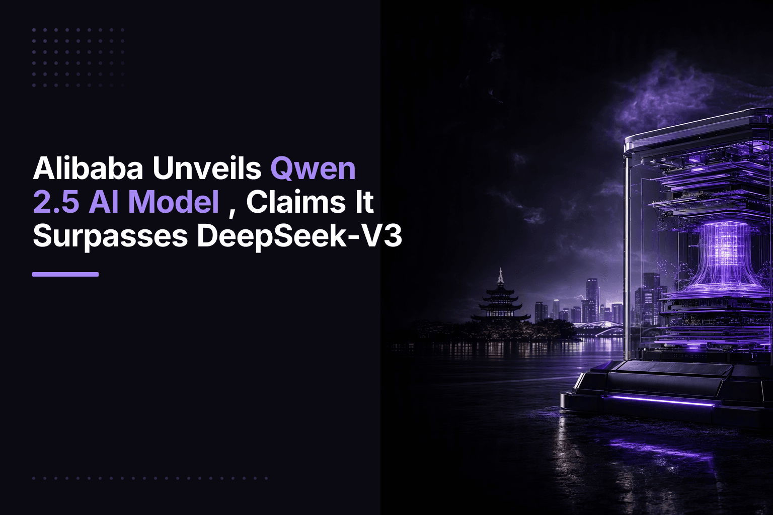 Alibaba Qwen 2.5-Max AI model launch announcement on WeChat with performance claims