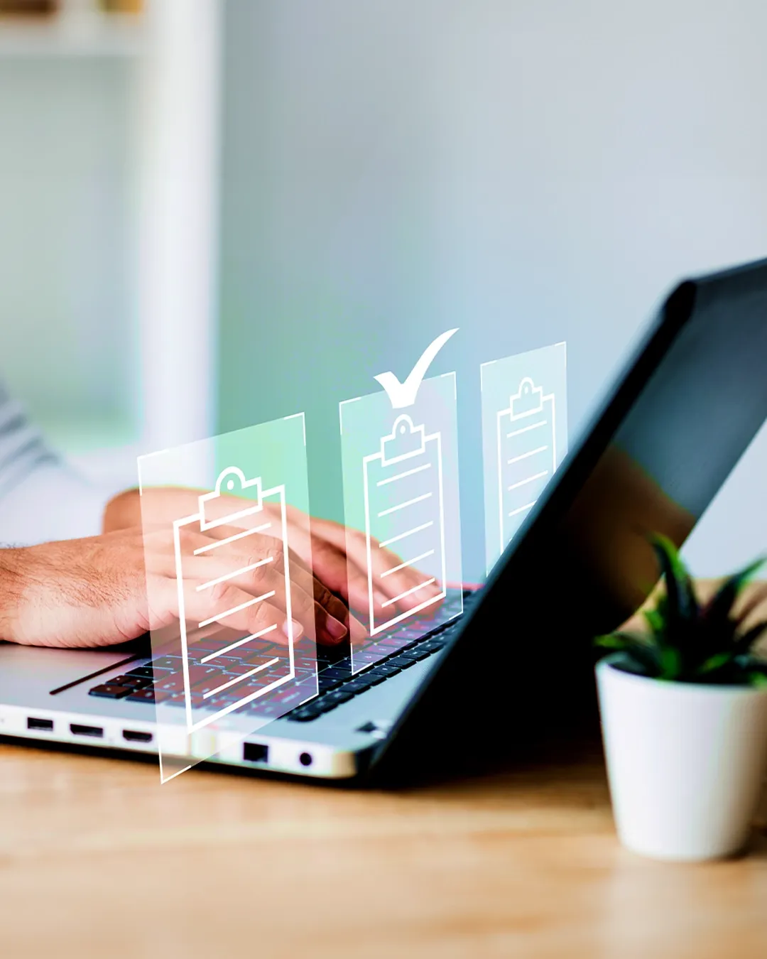 Cone logo or platform interface for unified SMB finance management including proposals, projects, and payments