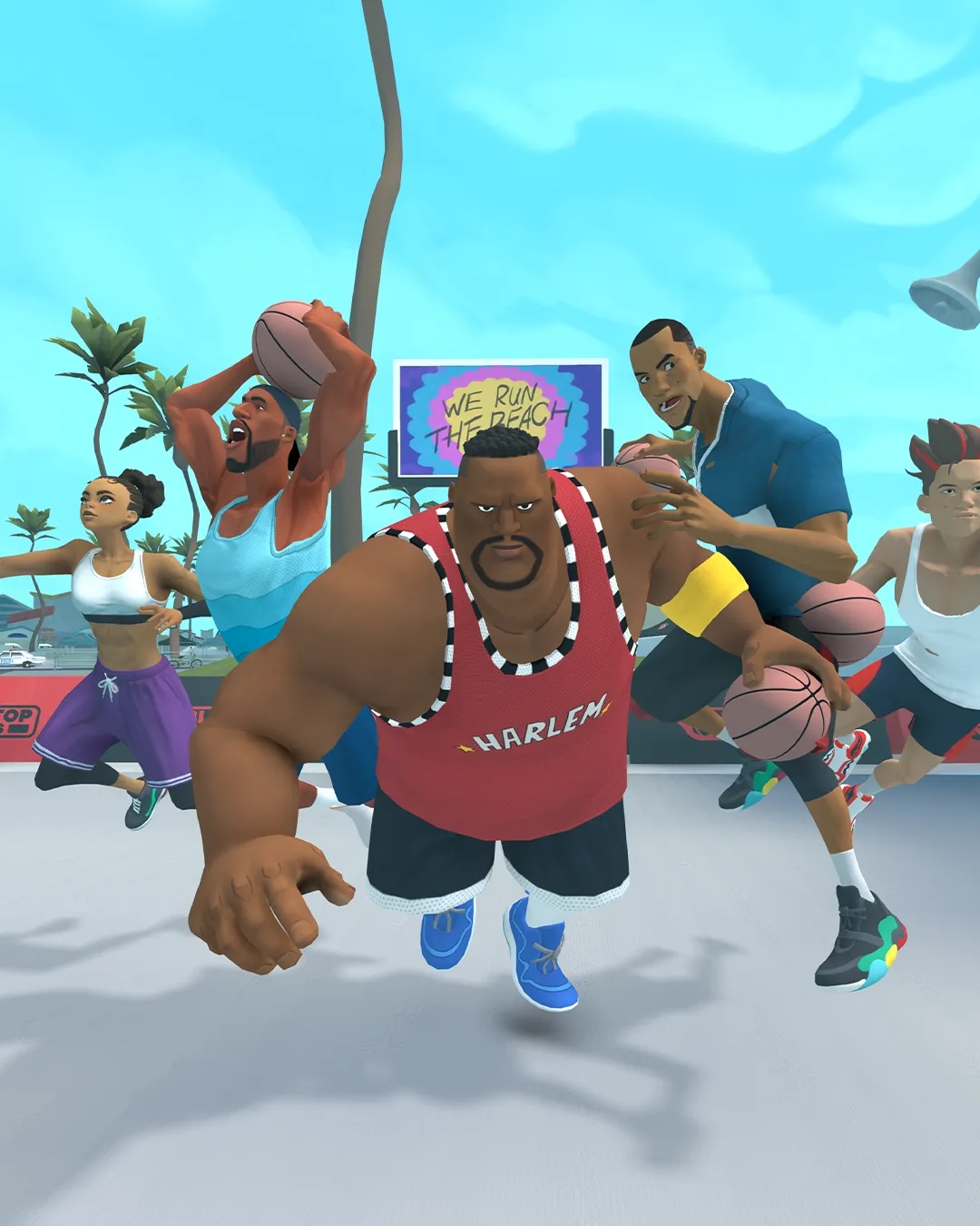 Blacktop Hoops VR basketball game by Vinci Games, founded by Nathan Ventura and Maciej Szcześnik