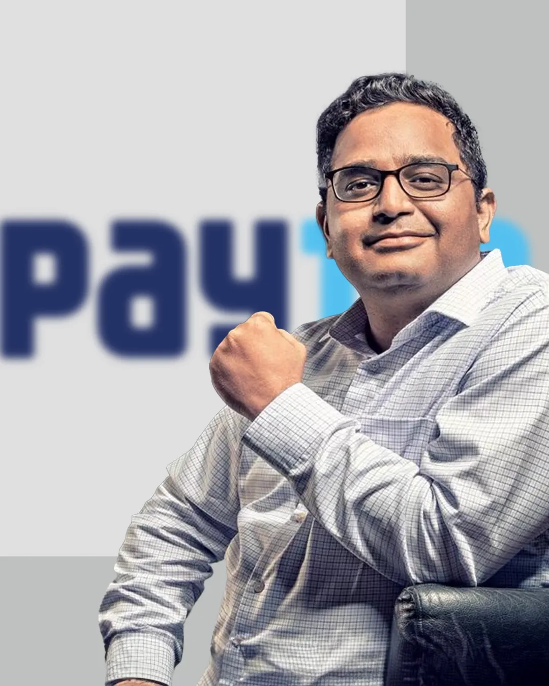 Paytm CEO Vijay Shekhar Sharma standing alongside startup leaders in a show of support