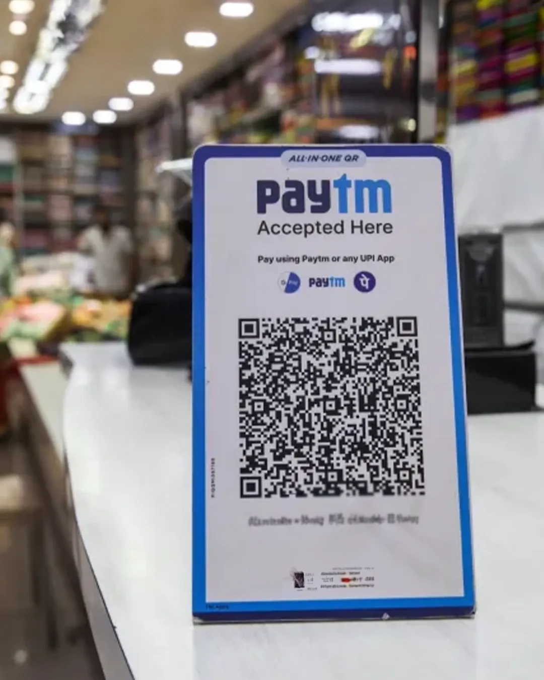 Paytm logo or brand imagery, representing the company affected by RBI restrictions on its payments bank