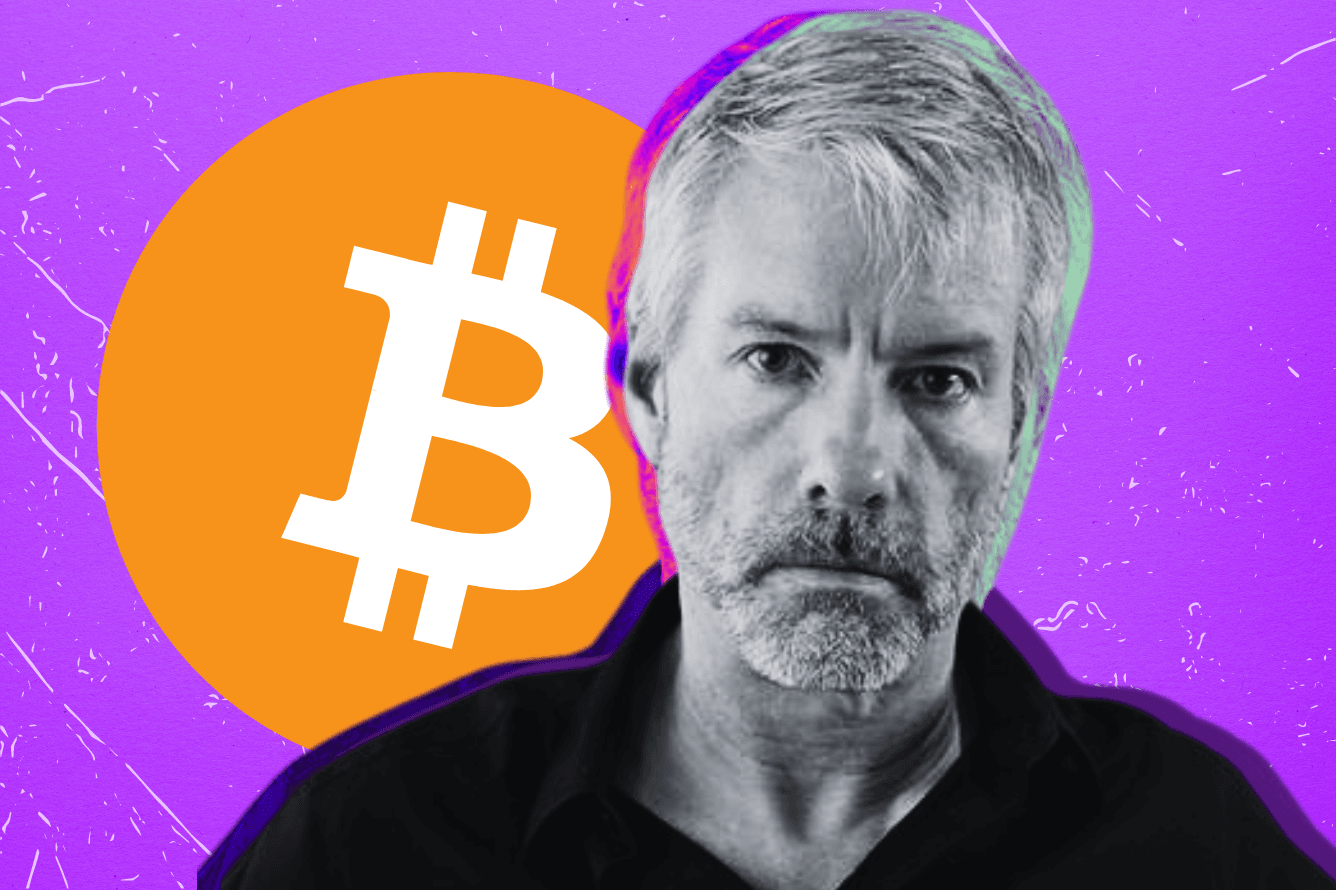 MicroStrategy's Michael Saylor announcing Bitcoin purchase