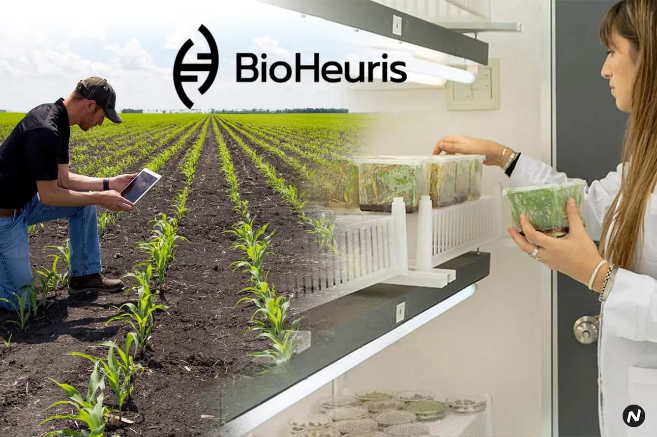 BioHeuris co-founders Carlos Perez and Lucas Lieber pioneering sustainable weed management with HEURIK and SWAP technologies.