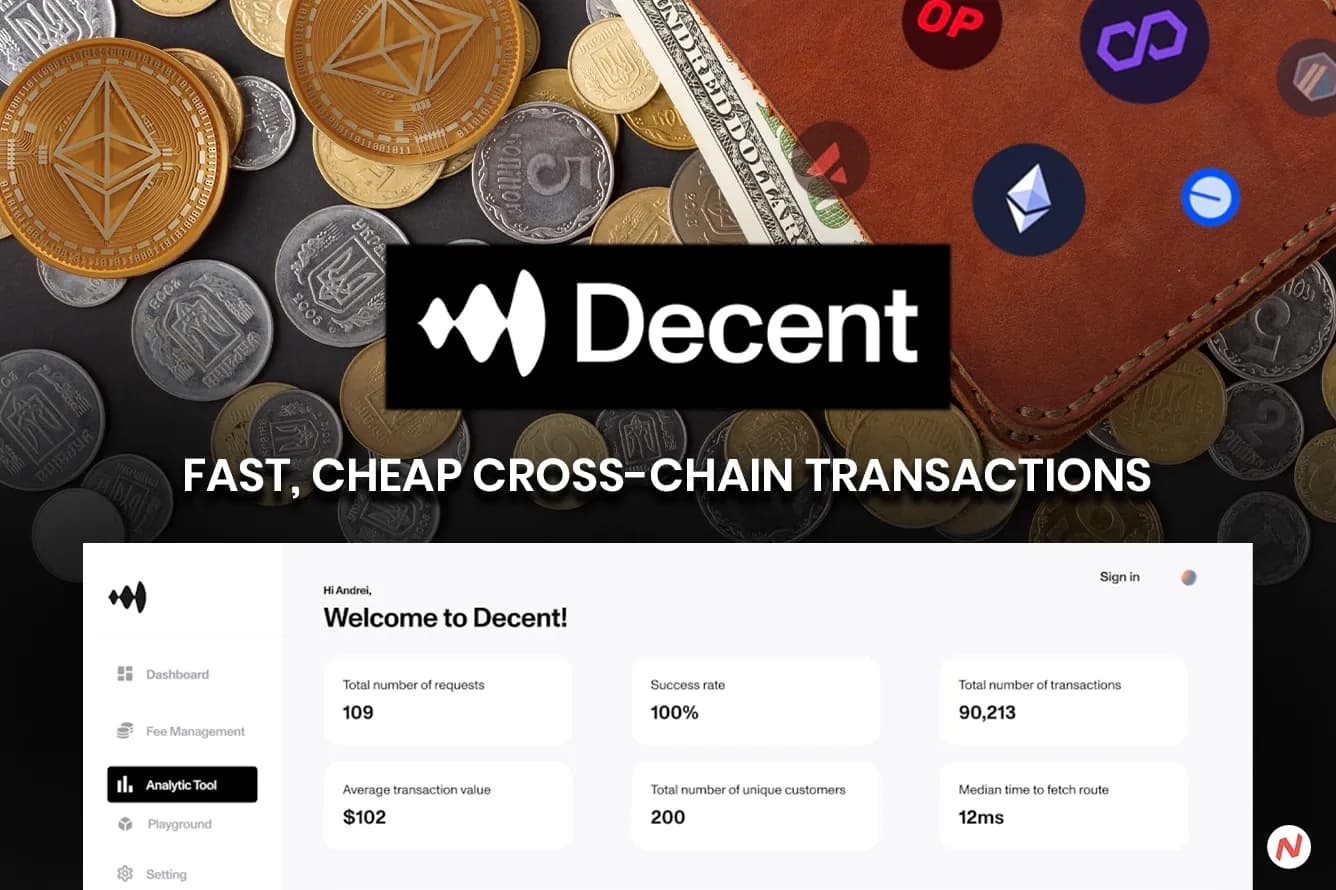 Decent company logo and cross-chain transaction infrastructure
