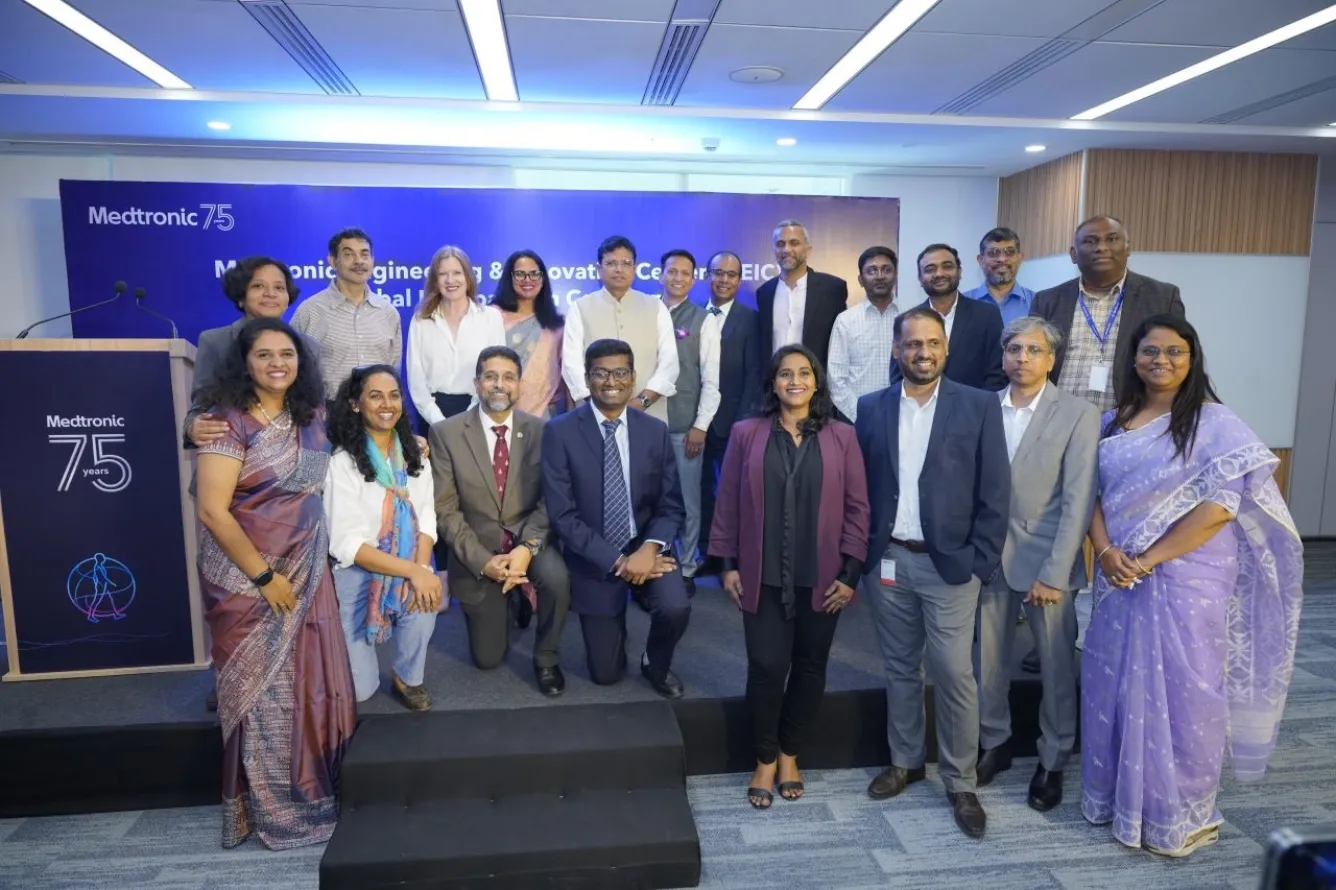Medtronic's new 65,000 sq ft Global IT Center in Hyderabad, focused on cloud engineering, AI/ML, and digital health.
