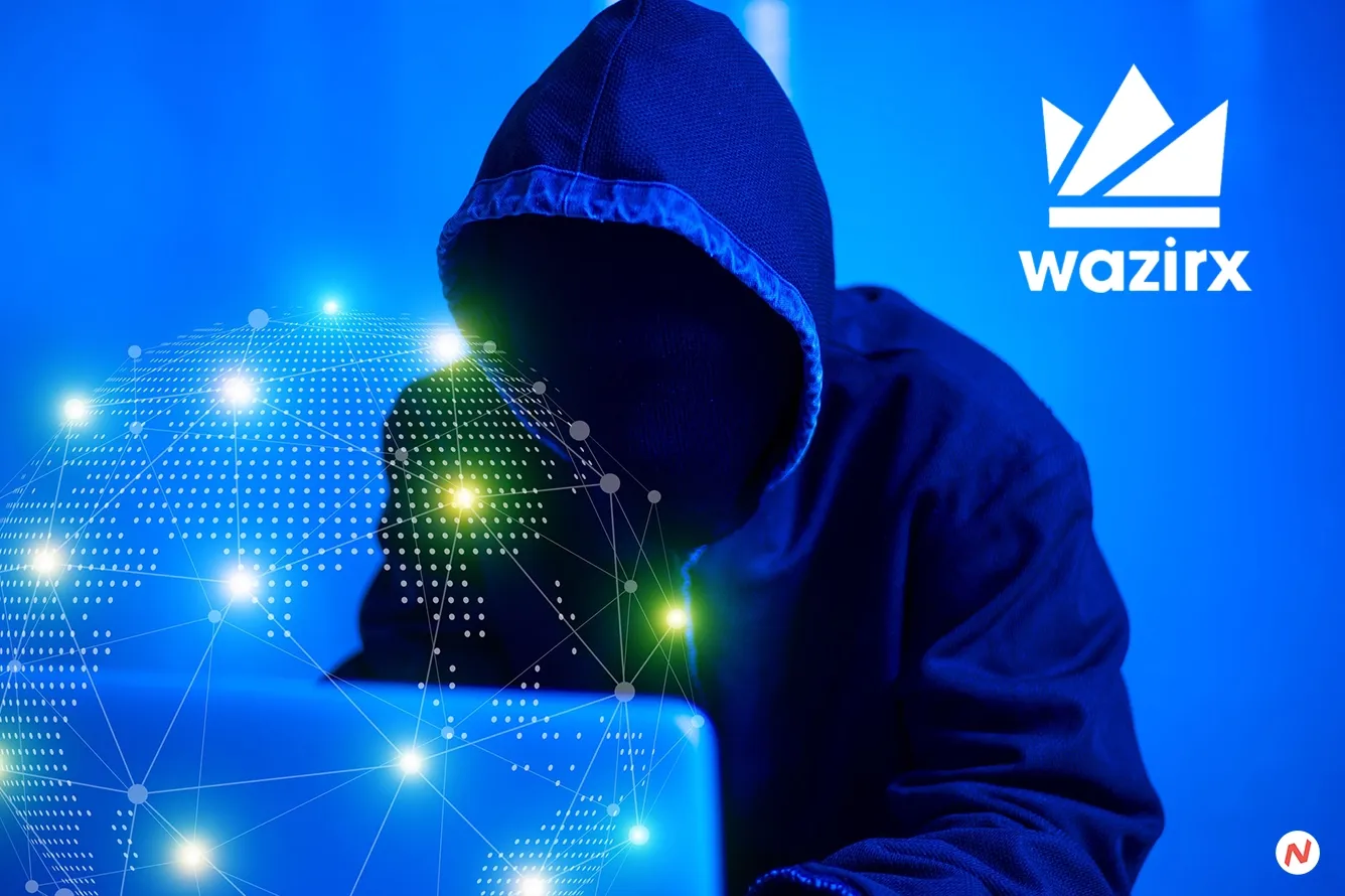 WazirX logo with text about bounty program after $230M security breach