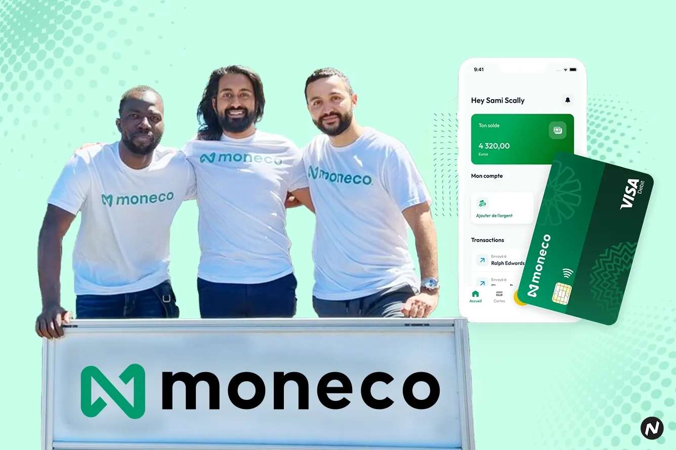 Moneco fintech startup headquarters in Paris, founded in 2023 by Shams Radjabaly, Bilal Dahlab, and Jimmy Kuassi Kumako