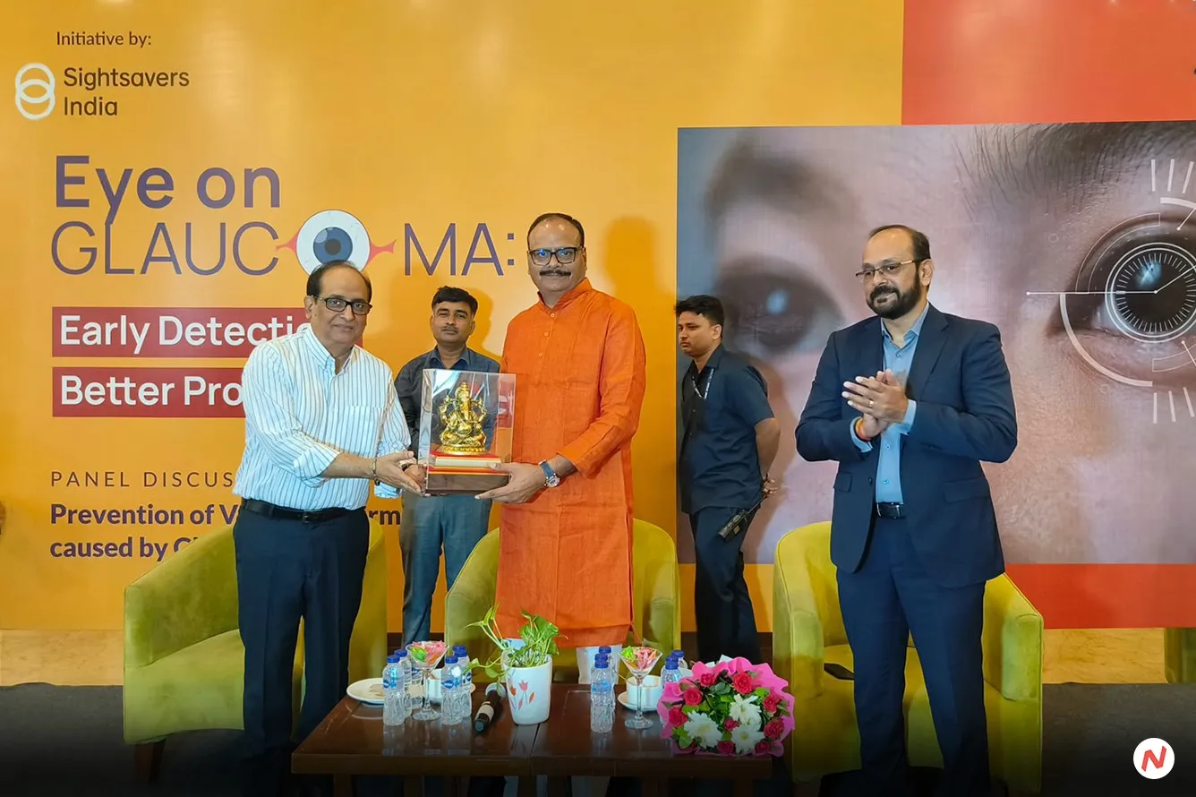 Sightsavers India and AbbVie India glaucoma consultation in Lucknow with Deputy CM Brajesh Pathak