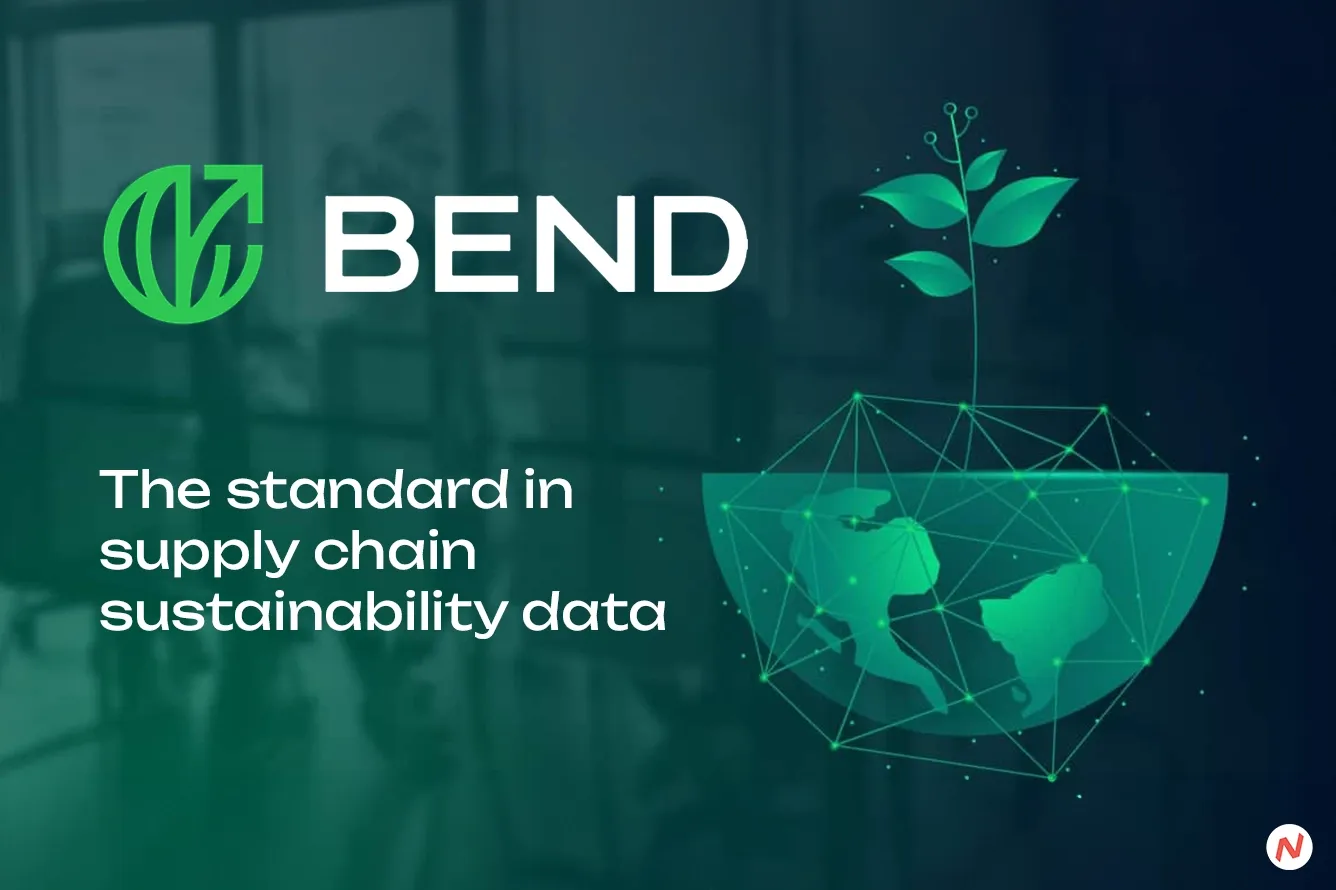 Bend fintech platform dashboard showing real-time carbon offset tracking for corporate spending
